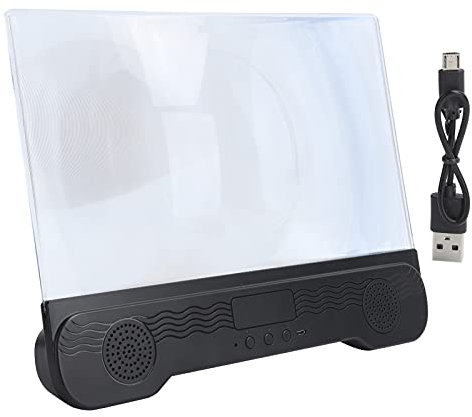 Loupe D'écran De Téléphone, Amplificateur Vidéo 14 Pouces, Anti-lumière Bleue Et Anti-éblouissement, Haut-parleur Bluetooth Intégré, Loupe D'écran Universelle Compatible Pour IPhone, Pour Téléphone An