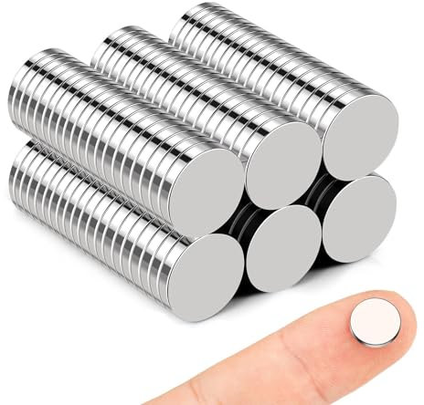 KOBOKO 50 Stück Neodym Magnete, 10×2mm Magnet Selbstklebend Stark,Neodym Magnete Extra Stark,Magnettafel Kühlschrank