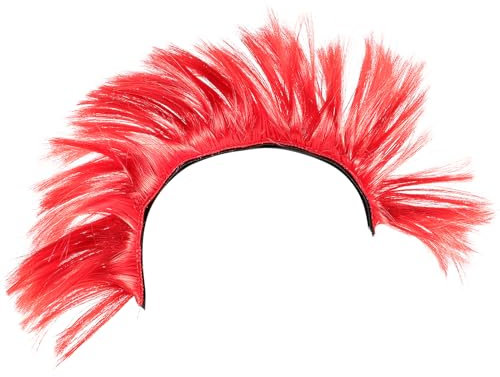 HANABASS Motorradhelmdekoration, Helmhahnenkamm Klebeband, Irokesen-Helm Motorradhelmverzierung, Motorradhelm Perücke, Ornament Helmdekorationen Für Radfahren und Skifahren