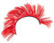 HANABASS Motorradhelmdekoration, Helmhahnenkamm Klebeband, Irokesen-Helm Motorradhelmverzierung, Motorradhelm Perücke, Ornament Helmdekorationen Für Radfahren und Skifahren