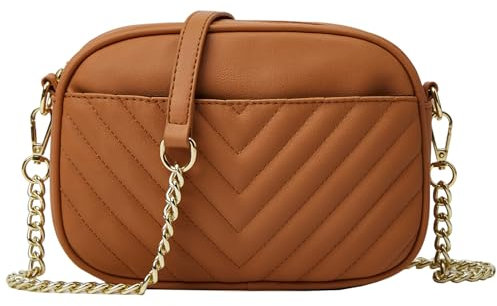 SIVENKE Damen Handy Umhängetasche Klein PU Leder Crossbody Bag Damen Schultertasche Handytasche Stylisch Handtasche Damen mit Abnehmbar Schultergurt