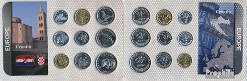 Prophila Collection Kroatien 2022 Stgl./unzirkuliert Kursmünzen Stgl./unzirkuliert 2022 1 Lipa bis 5 Kuna (Münzen für Sammler - kein Zahlungsmittel) Wassertiere