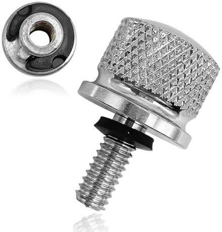 Kit di bulloni per sella moto in acciaio, kit dado sedile parafango filettatura 1/4-20 compatibile con Harley Davidson 1996-2024, argento