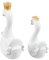 Alipis 2St Schwan-Ornamente Schwan Pflanzer Hochzeitsschwan Gans-Figur Außendekoration einfache Dekoration zum Plüschtier Babyspielzeug Modell Einer Schwanenstatue Kuchendekor Schwan Harz