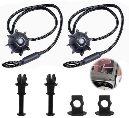 2 Pcs Cuerda Estante Maletero para Coche Correas de Fijación de Estante Trasero Cuerda Universales para Estante Interior Trasero Cuerda Estante Maletero para Coche para W Golf 6 5 4 MK6 MK5 GTI R20