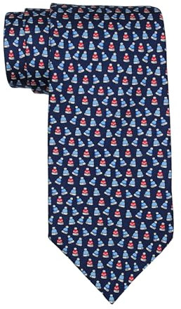 Brooks Brothers Marineblaue Krawatte mit Schneemütze, Marineblau, Einheitsgröße