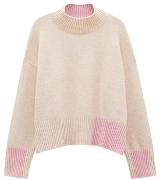 someday Damen Pullover | TOMIE Loose Strickpullover mit Wolle Mellow mélange, S