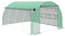 Outsunny Invernadero de Exterior 4x3x2 m Invernadero de Túnel con Puerta y 8 Ventanas de Malla Enrollables Invernadero de Huerto para Patio Jardín Verde