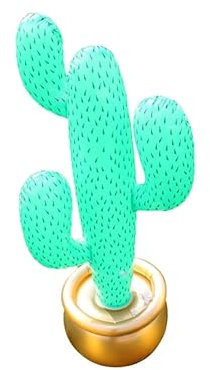 TOPBATHY cactus inflable de arena Decoración de cactus inflable Cactus inflable para decoración juguete Playa flotadores de piscina divertido cactus inflable cactus inflable hawaiano Green
