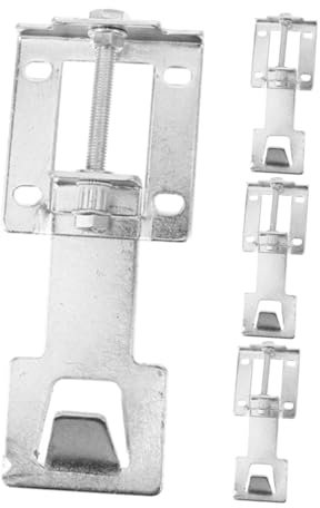 ADOCARN 2pairs Adjustable Range Hood Mounting Bracket Floating Hanging Plate for Kitchen Easy Installation Maintenance Height-adjustable Metal Support Hooks for Versatile Use