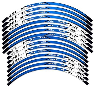 Pegatina llanta para S&uzuki para 250 para SX para 1000 1050 para XT para DL 650 Adhesivos Reflectantes Buje Rueda Adhesivos Llantas Motocross Pegatinas de Rueda