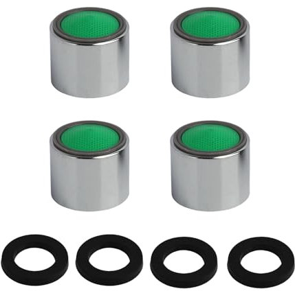 4 PCS Mousseur Robinet M22, Mousseur Robinet en Acier Inoxydable, Filtre Robinet, Aérateur de Robinet Économiseur d'Eau avec Filtre et 4 Joints pour Lavabo de Salle de Bain et Cuisine