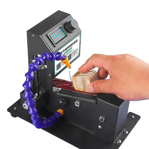 Poliermaschine 350W Mini Bandschleifer Elektrische Poliermaschine Schleifen Schleifmaschine Trocken-Nass-Schleifschleifer Schleifmaschine Sandbandmaschine