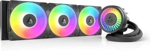 STREAMVOY Liquid Freezer III Pro 360 A-RGB CPU Cooler - 3x120mm PWM Fans, 38mm Radiator, VRM Cooling, for Intel LGA1851/1700 & AMD AM5/AM4 with Contact Frame (black)