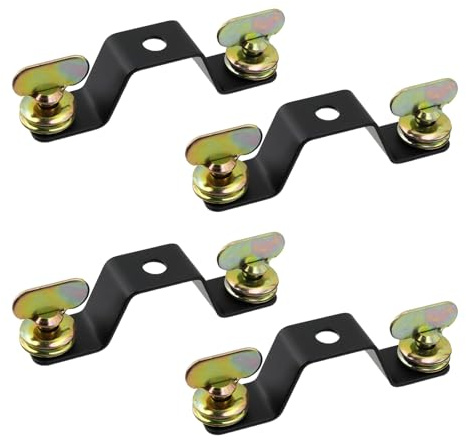 Oedema 4 Pcs Moving Head Light Bridge Connector Fast-Lock Connector Bracket Truss Clamp Bracket Connector Spacing 4.5 Inch(115mm) 12 mm Aperture Diameter