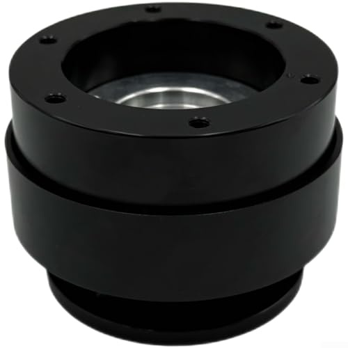 MeevrgR Aluminium-Schnellspanner-Nabenadapter für Renn-SIM-Räder für Thrustmaster, Logitech G29/G923, für MOZA (D1/D2 Standard) (schwarz)