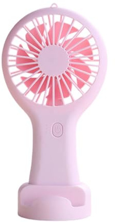 Generchin Ventilateur Portable Rose Ventilateur Rechargeable USB pour Bureau Dortoir Étudiant Cadeau Longue Endurance