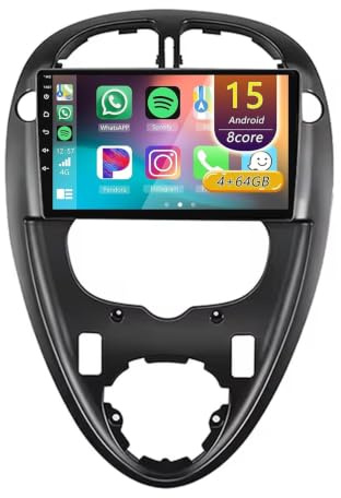 Android 15 Radio Coche,para Citroen Xsara Picasso 1999-2010 | Con Wireless Carplay Android Auto, Radio Táctil De 9 Pulgadas Con GPS Navi WiFi Bluetooth Cámara Swc(A Black,B 4core(4G+64G))