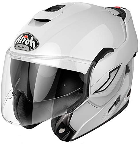 AIROH Unisex – Erwachsene REV 19 Helmet, Color White Gloss, L