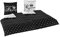 BaSaTex Winter Flausch Partner Bettwäsche Set 135x200 4-teilige Garnitur | 2X 135x200 cm Bettbezug + 2X 80x80 cm Kissenbezug |100% Microfaser Thermo-Fleece |Design: King Queen - Schwarz Weiß
