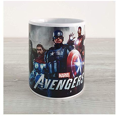 MARVEL'S AVENGERS MUG – Birthday/Christmas Gift Idea for any Avengers Fan. Boys Girls Son Grandson Daughter Granddaughter Adults, Children's Novelty Mug Cup Computer Gaming PC PS4 Xbox