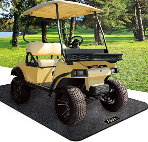 Roykaw Garage Floor Mat and Mechanic Pad, Motorcycle Parking Mat, Protect Floor from Spills, Drips, Splashes and Stains, Oil Absorbent/Cut to Size/Waterproof/Non Slip Design - 9.18 ft. x 4.92 ft.