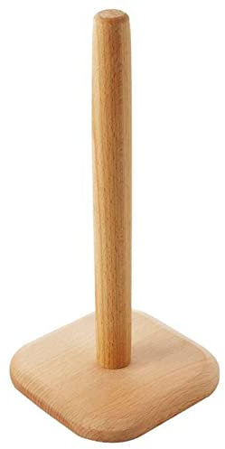 Papierhandtuchhalter, Arbeitsplatten-Papierhandtuchhalter aus Holz, Bauernhaus, Küchentheken-Dekor für Küchenarbeitsplatte, Esstisch(Quadratische Basis)