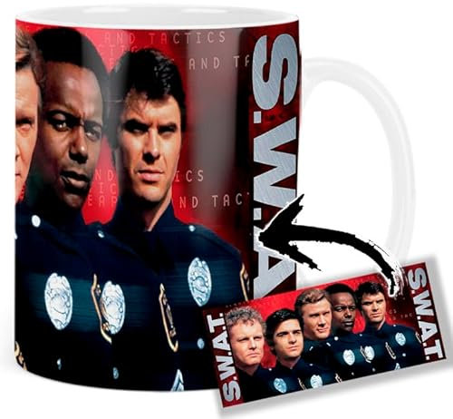SWAT Steve Forrest Robert Urich Mark Shera Tasse Keramikbecher Mug