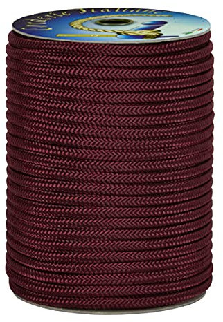 Corderie Italiane 006092889 Treccia poliestere alta tenacità bordeaux 16 mm - 10 mt