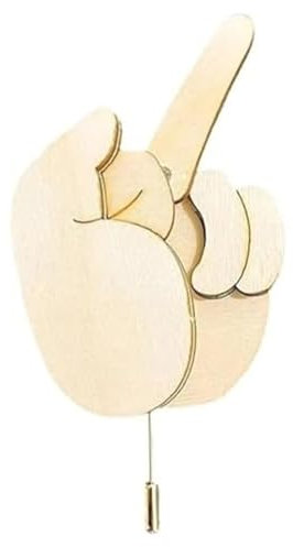 UENXRXE Broche coulissante avec majeur,Broche élégante,Broche femme vetement,Broche Accessoire, badges à épingles