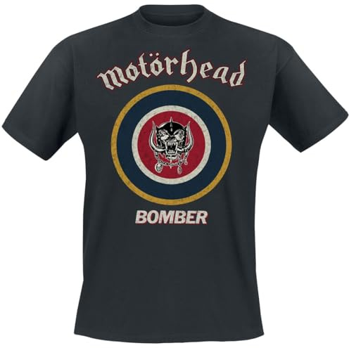 Motörhead Bomber Target Männer T-Shirt schwarz S 100% Baumwolle Band-Merch, Bands, Nachhaltigkeit