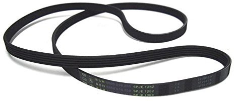 BSH Keilriemen für Waschmaschine, 5PJE 1252, Ribbed belt, Schwarz, Waschmaschinenriemen