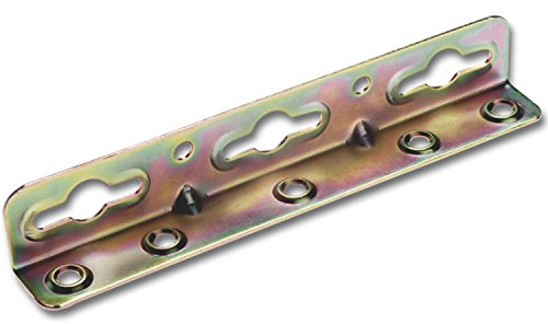 SECOTEC Winkel-Bettschiene | 118 mm | verzinkt | stabile Ausführung | 4 Stück
