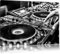 Pixxprint Modern beleuchteter DJ Pult, Größe: 120x80cm, Leinwandbild, fertig gespannt, Wandbild, Dekoration, Kunstdruck, kein Poster