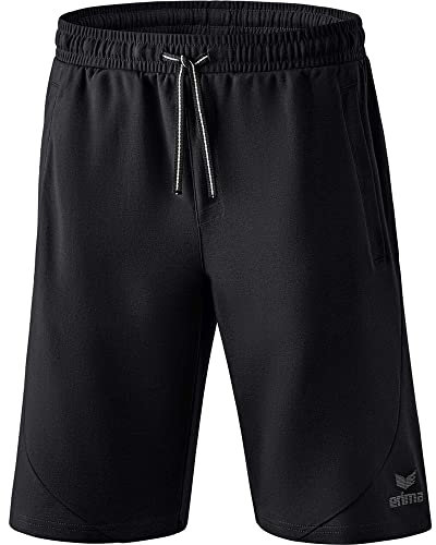 Erima Herren Essential Team Sweatshorts (2081806), schwarz, S