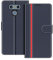 COODIO Handyhülle für LG G6 Handy Hülle, LG G6 Hülle Leder Handytasche für LG G6 Klapphülle Tasche, Dunkel Blau/Rot