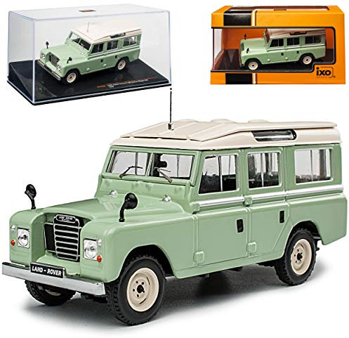 alles-meine.de GmbH Land R*o*v*e*r Defender Series II 109 5 Türer Grün mit Dach in Beige 1958-1971 1/43 Ixo Modell Auto