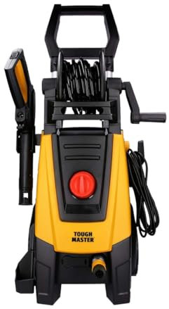 160 Bar 2000W Flow Rate 450 L/H Turbo Nozzle Auto Stop System 6M Hose High Compact Portable Jet Washer For Car Patio Garden Furniture TOUGH MASTER (Pressure Washer)