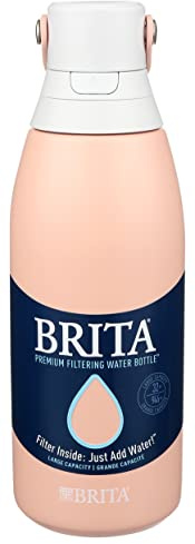 Brita Brita Stainless Steel Water Bottle with Filter Rose 32oz, 1 EA