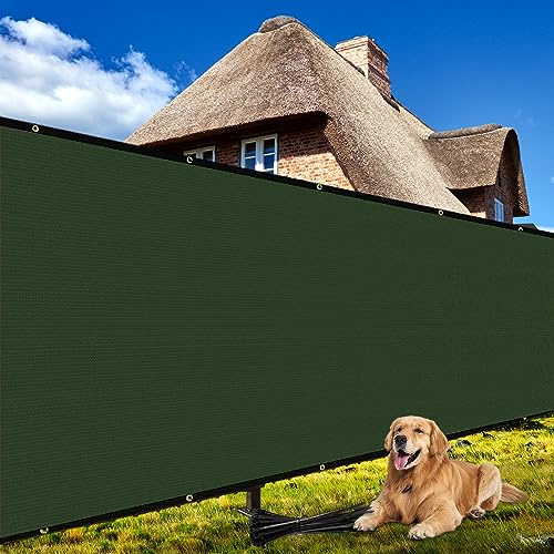 Shade&Beyond 4' X 50' Fence Privacy Screen Heavy Duty 170 GSM Fencing Mesh Shade Net Cover for Wall Garden Back Yard Outdoor Home Decoration, Green