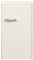 Exquisit® Frigorífico Table Top Retro, 94L, Clase F, Color Magnolia Blanca, Cajón Verdulero, Altura Regulable, Estantes de Cristal, Tiradores Retro, Consumo 107 kWh/año, Medidas 90,5x48x49,5 Cm.