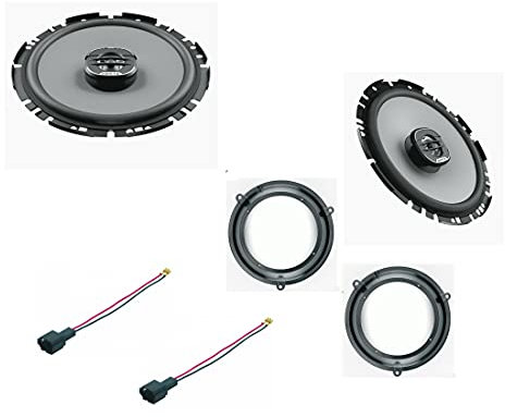 Kit 2 Casse Compatibile con Fiat Panda dal 2003 al 2012 169 seconda serie Con Adattatori E Supporti Altoparlanti Hertz UNO ANTERIORE X170