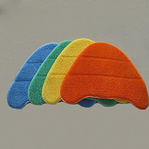 JINGERL 4pc Replacement Washable Mop Pad Cleaning Triangle Mop Cloth For Vax S85-CM Steam Mop Rags Parts (Color : Blue)
