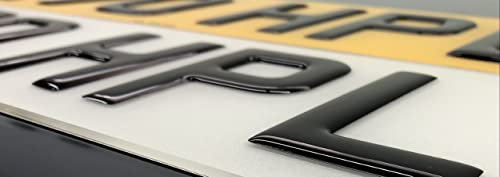 3D Gel Pair Of Road Legal Number Plates