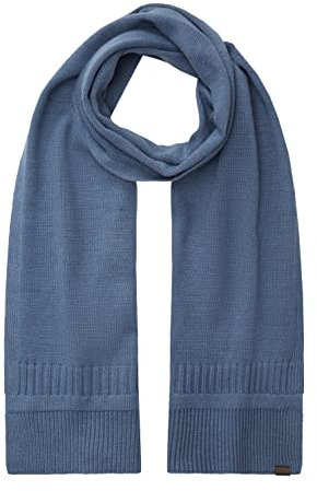 TOM TAILOR Herren Basic Strickschal 1032847, 30278 - China Blue Melange, ONESIZE
