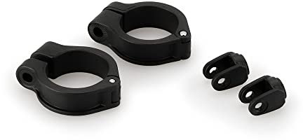 Puig 20756N Kit Zusatzscheinwerfer Genehmigt mit Clamps 25mm Schwarz