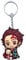 Aurabeam Tanjiro Porte-clés représentant des démons assis Chasseur Demon Slayer Anime japonais et figurine de manga Pendentif Anneau Cadeau, coloré, taille unique