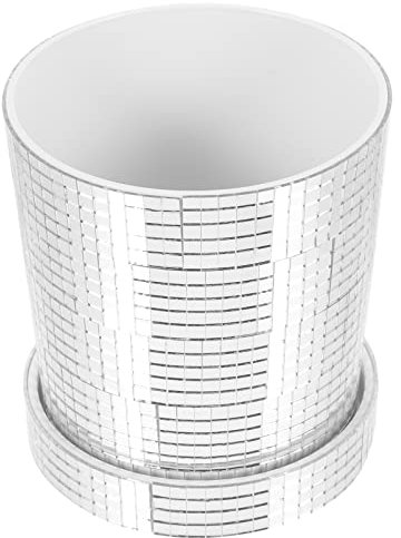 Happyyami Disco Planter Stylish Pot for Indoor and Outdoor Decoration Versatile Nursery Container for Gardening Enthusiasts for Plant