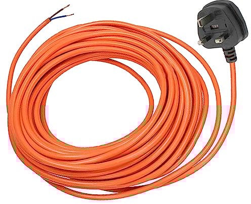 Spares2go 12 Metre Cable & Lead Plug compatible with GardenTek Lawnmowers, Strimmers, Trimmers, Hedge Cutters (12m)