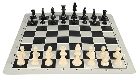 Black Club Schachspiel zum Aufrollen, 40,6 cm